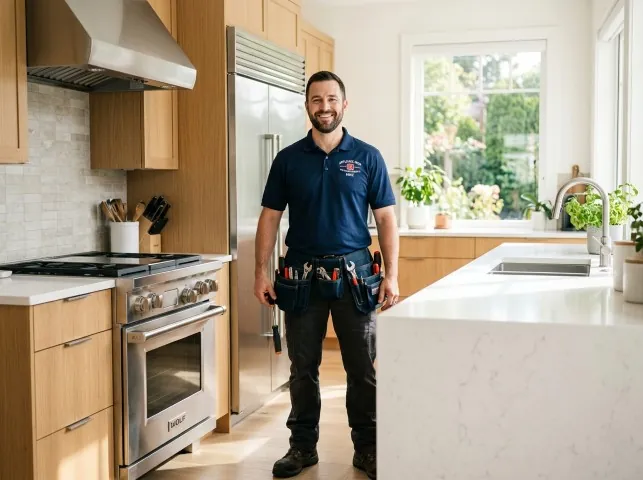Appliance Repair Hero technician after an appliance repair in a South Carolina home